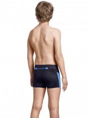 Costum-de-inot-Minishort-Aqualine-pentru-baieti-negru-turcoaz